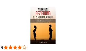 Buchcover: Wenn deine Beziehung zu zerbrechen droht. Silhouetten eines Paares, das sich abwendet, symbolisiert partnerschaft probleme. Ratgeber mit Sofort-Tipps.
