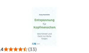 Buchcover "Entspannung für Kopfmenschen", das zeigt, wie ein Mensch zur Ruhe finden kann.
