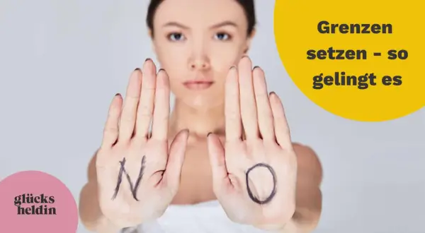 Frau zeigt Hände mit "N" und "O" – so setzt man Grenzen, auch bei Egoisten.