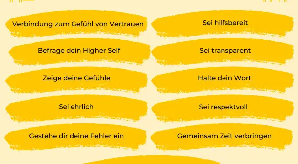 Liste mit 11 Tipps zum Vertrauen aufbauen. Hilft, wenn man kein Vertrauen mehr in Menschen hat.