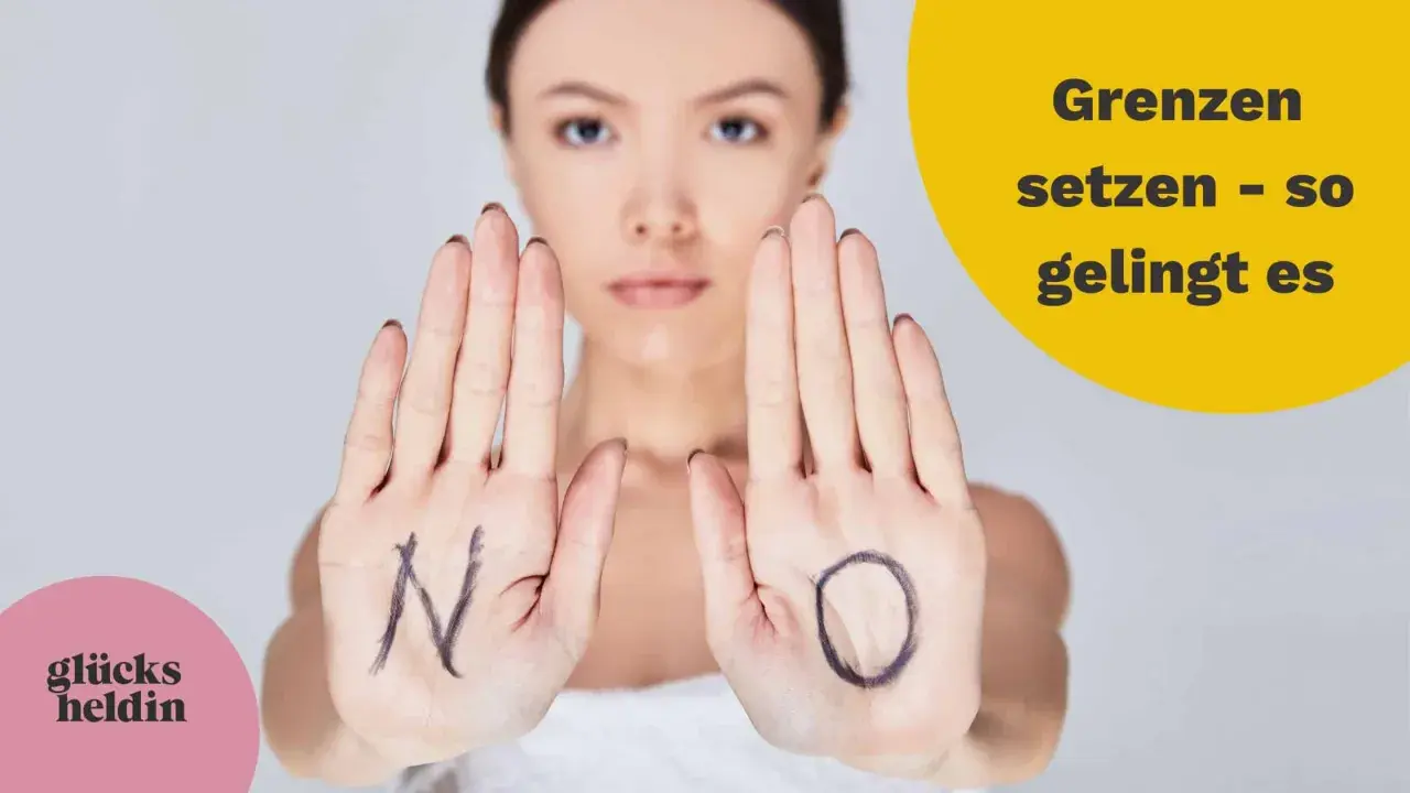Frau zeigt Hände mit "N" und "O" – so setzt man Grenzen, auch bei Egoisten.