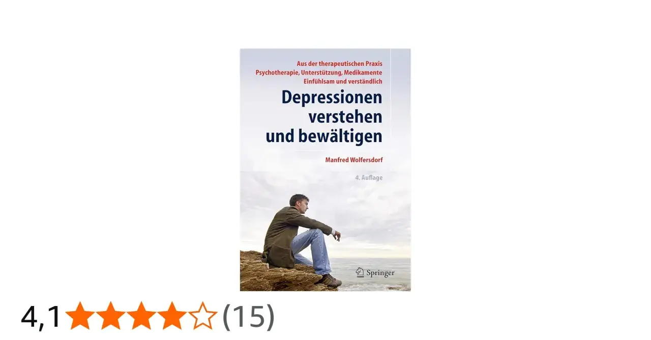 Mann sitzt nachdenklich am Meer. Buch "Depressionen verstehen und bewältigen" thematisiert Angst vor dem Tod.
