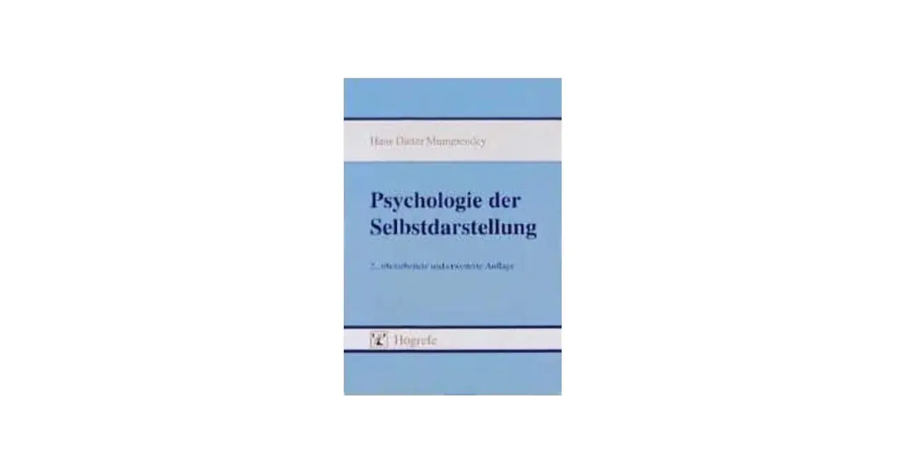 Buchcover "Psychologie der Selbstdarstellung" von Hans-Dieter Muthesius. Ein Werk, das die psychologischen Aspekte der Selbstdarstellung beleuchtet.