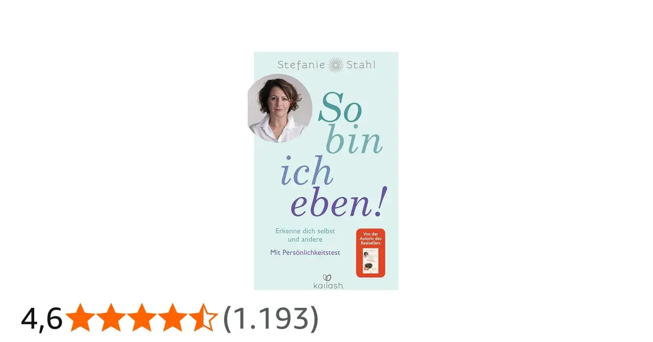 Buchcover "So bin ich eben!" von Stefanie Stahl. Enthält einen Persönlichkeitstest für Selbsterkenntnis. 16 personality test deutsch.