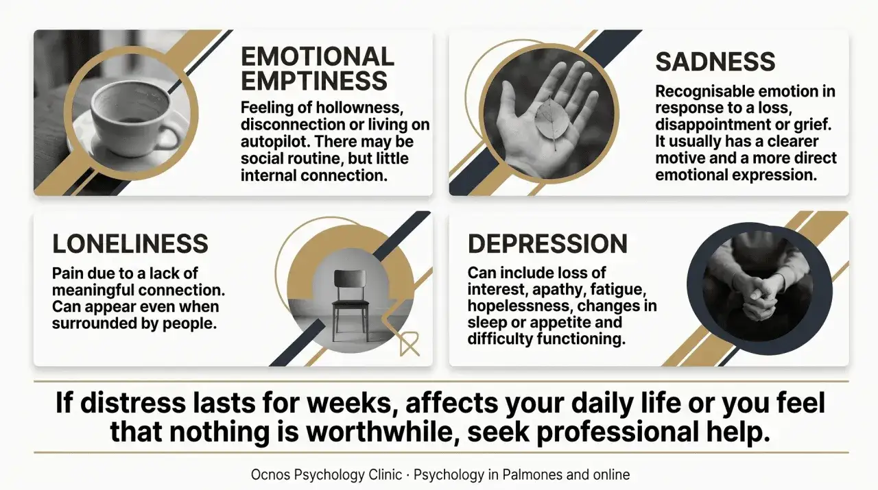 Emotionale Leere: Ein Gef&uuml;hl der Hohlheit, das auf Autopilot leben l&auml;sst. Wenn dieses Gef&uuml;hl anh&auml;lt, suchen Sie Hilfe.